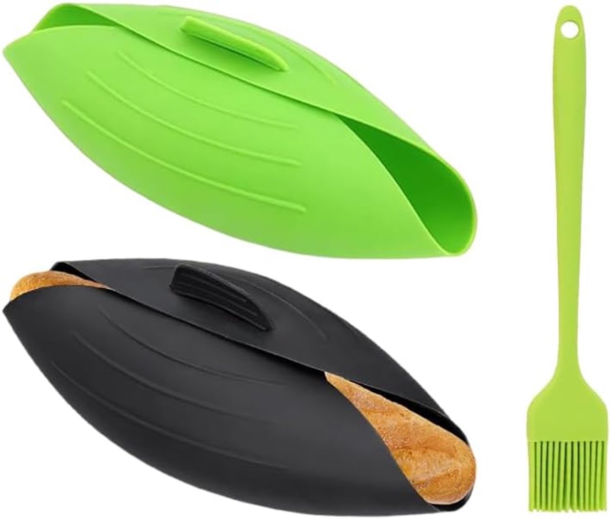 Broodvorm set 3-in-1 - Silicone - Antiaanbaklaag - Ideaal voor broodbakken - ShopVlot