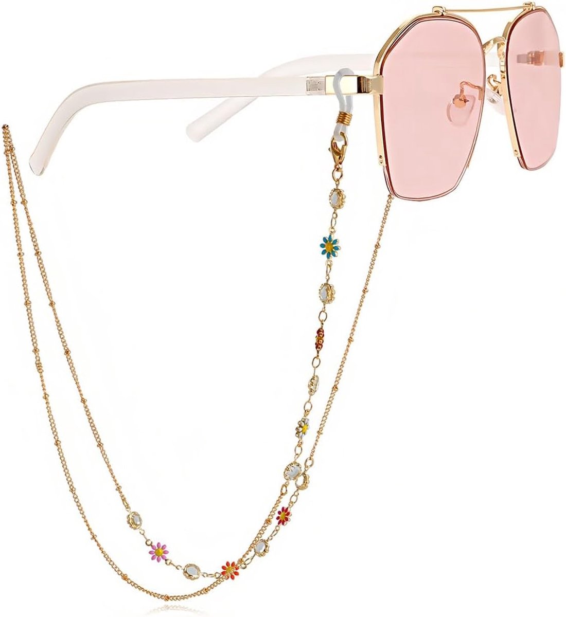 Zonnebrilketting dames - Metalen zonnebrilhouder - Stijlvol ontwerp - Ideaal voor dagelijks gebruik - ShopVlot