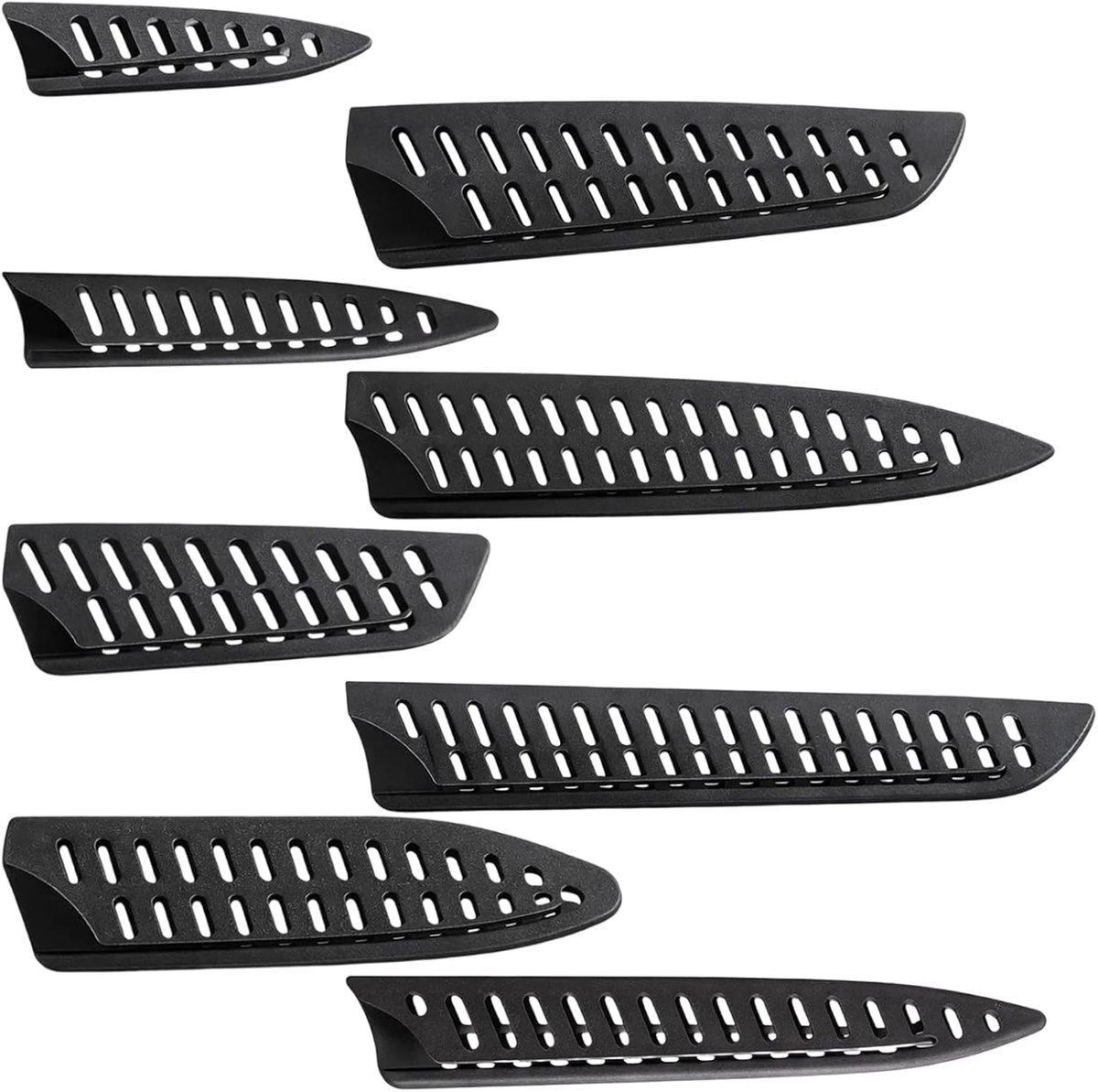 Messenbescherming 8 stuks - universele lemmetbescherming - geperforeerd design - veilig opbergen - ShopVlot