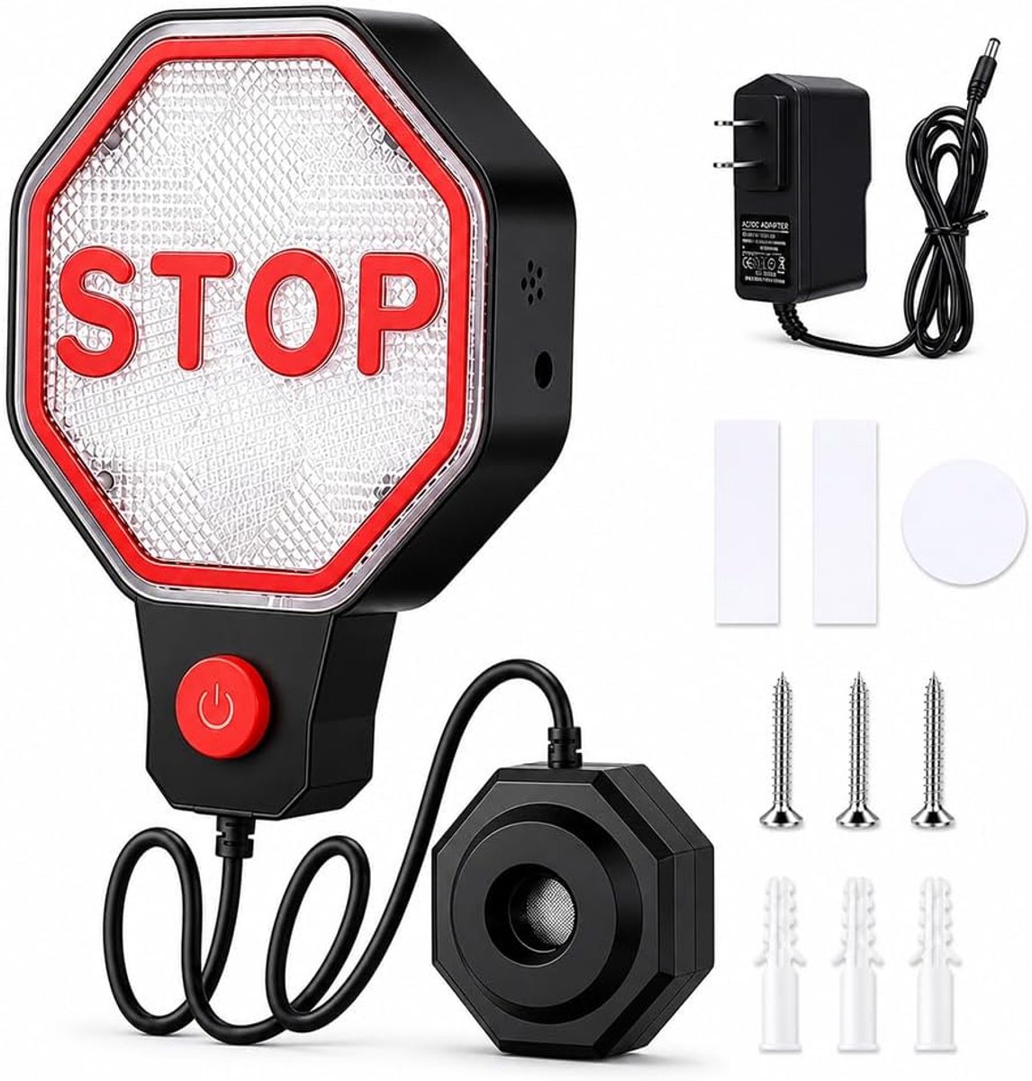 Garageparkeersensor verstelbaar - automatische parkeersensor met RGB-led-display - akoestische waarschuwing - ShopVlot