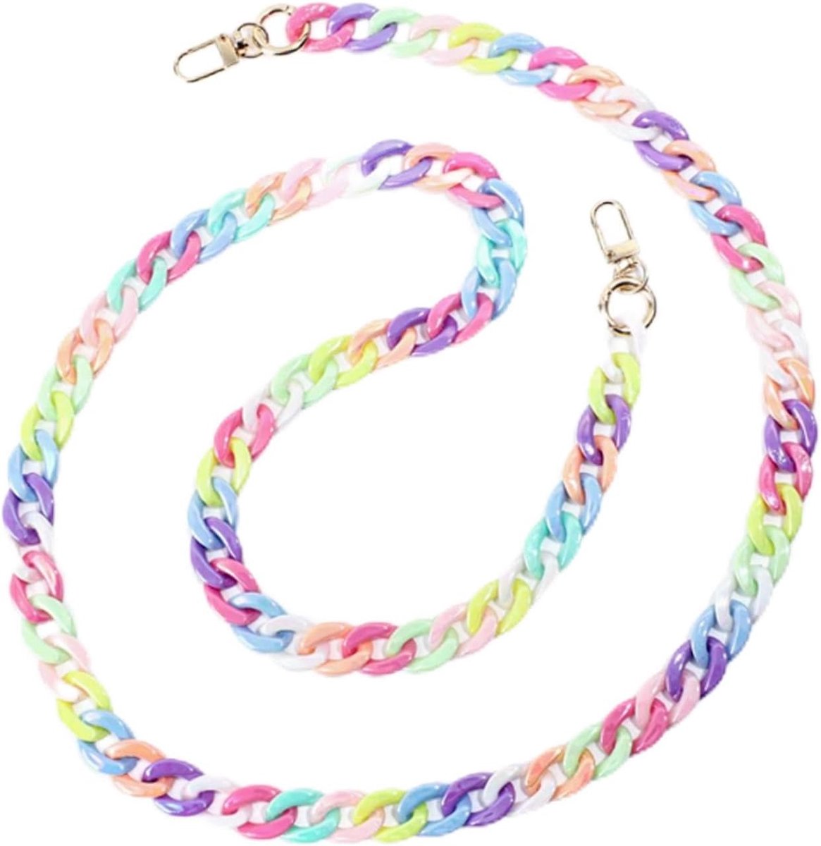 Mobiele Telefoon Ketting - Kleurrijke Lanyard - Universeel Patchwork - Ideaal voor Telefoon Hangend - ShopVlot