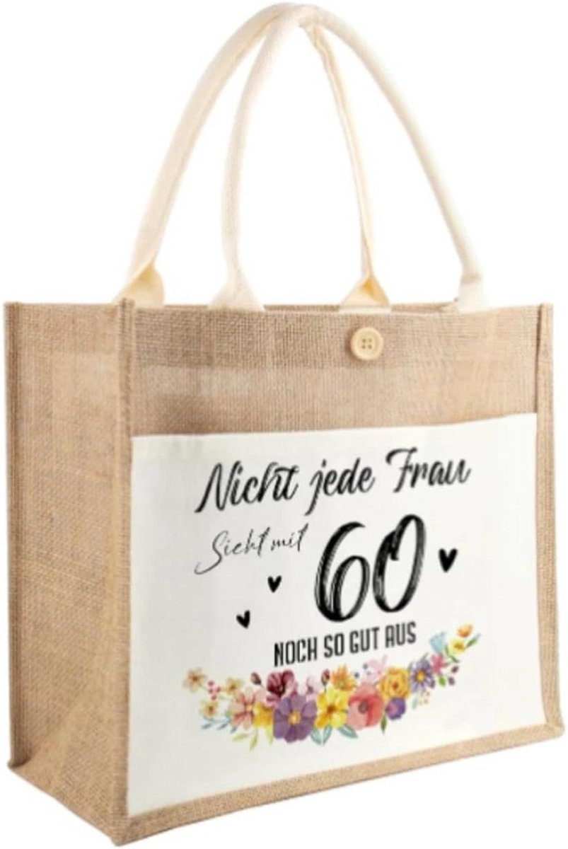 Boodschappentas jute - herbruikbaar - voor dagelijks gebruik - ideaal voor winkelen - ShopVlot