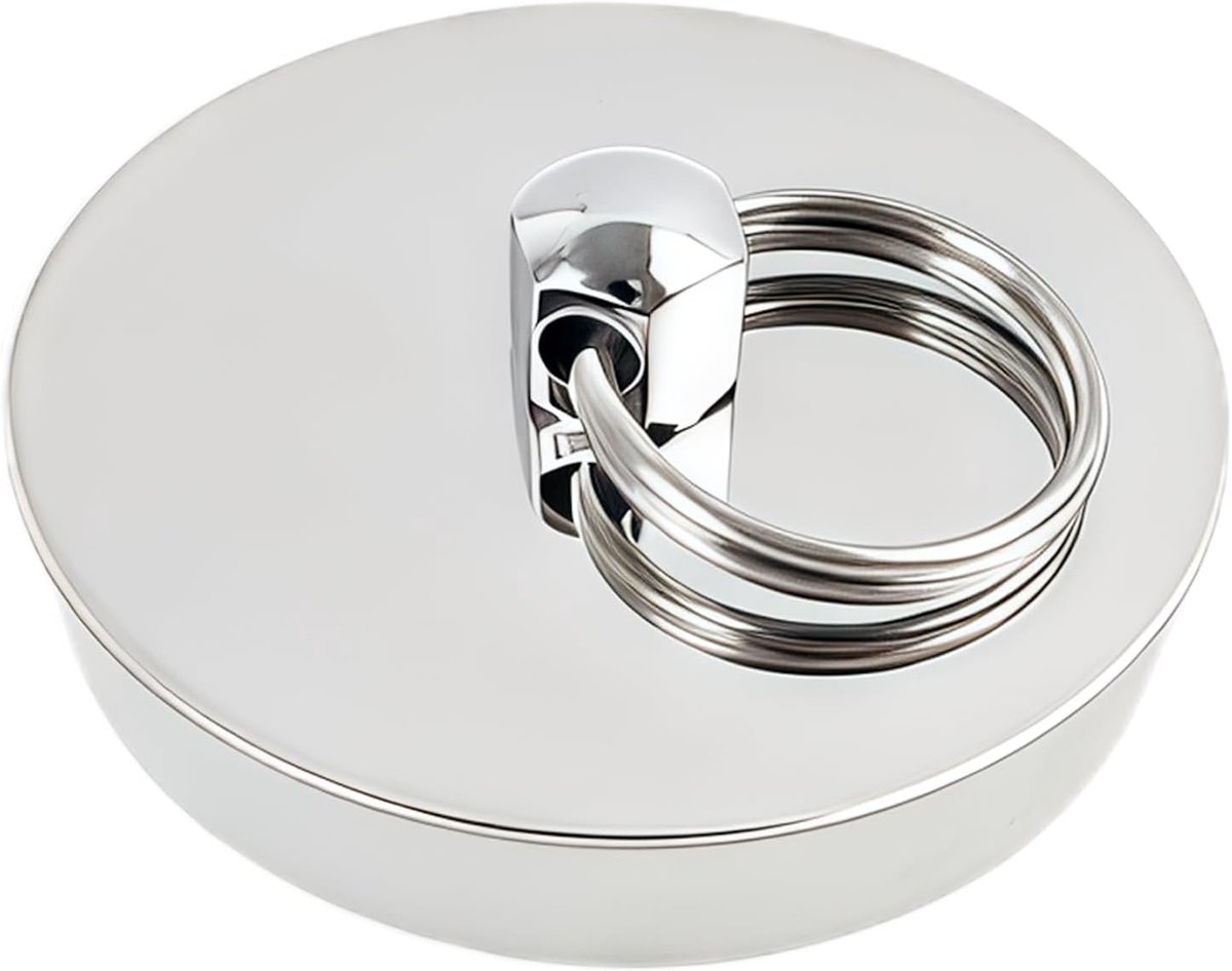 Badstopper 42 - 46 mm - RVS en siliconen - Robuust en duurzaam - Ideaal voor bad en wastafel - ShopVlot
