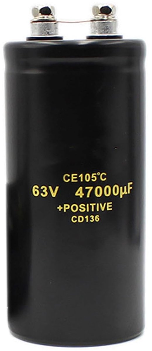 Elektrolytische condensator 4700uF/63V - Boutbevestiging - Hoge capaciteit - Ideaal voor pomp systemen - ShopVlot