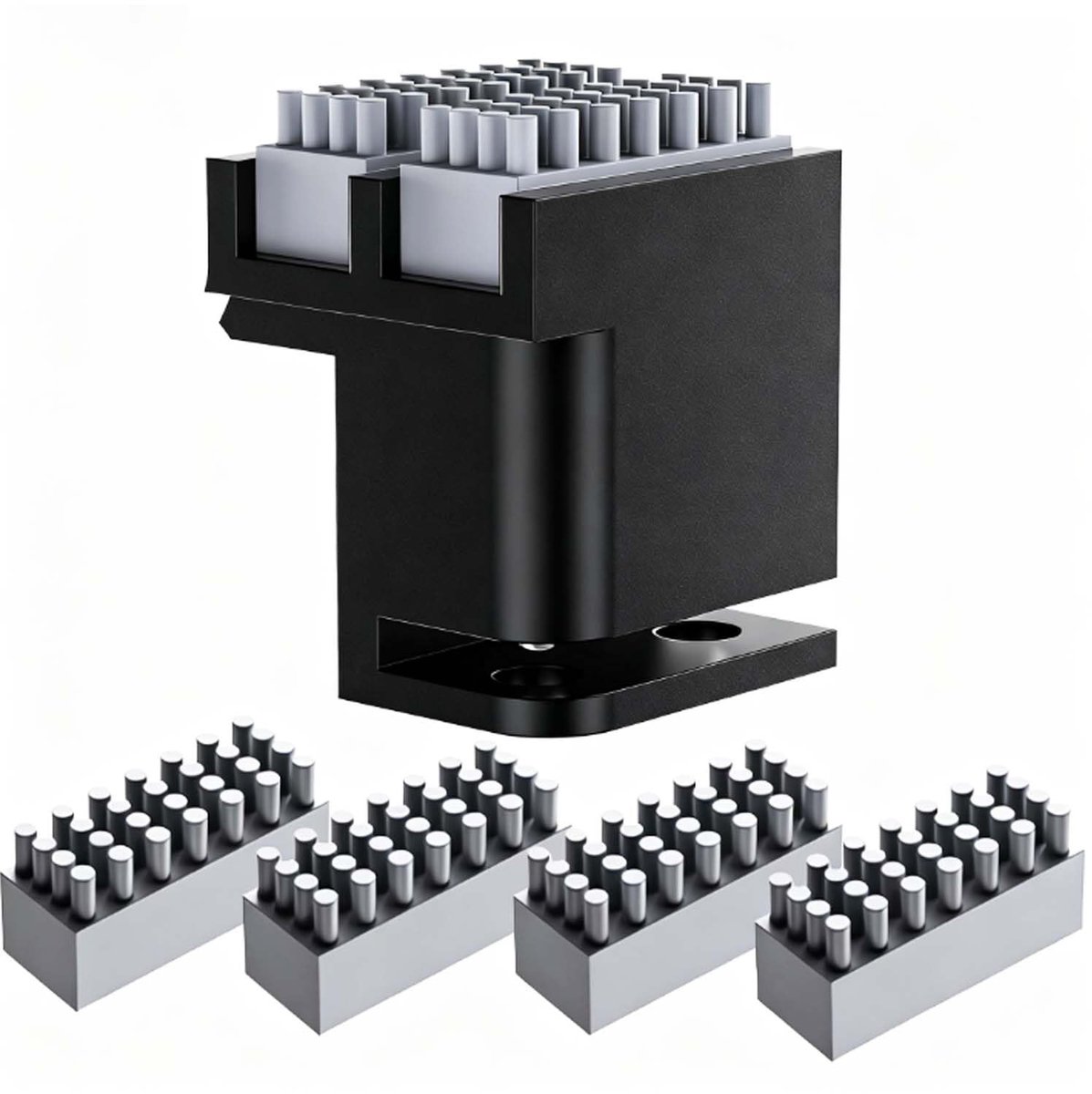 Reinigingsset 3D-printer - dubbele borstelkop - silicone wissers - eenvoudig te gebruiken - ShopVlot