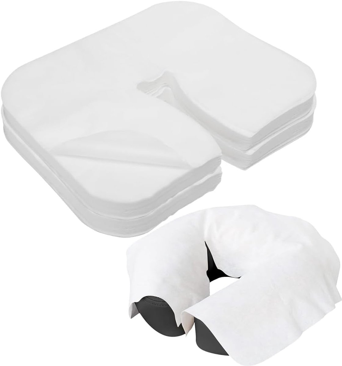 Nasaal Zwaddels 36 x 27 cm - Fleece Neusopeningen - Comfortabel en Hygienisch - Geschikt voor Massagetafels - ShopVlot