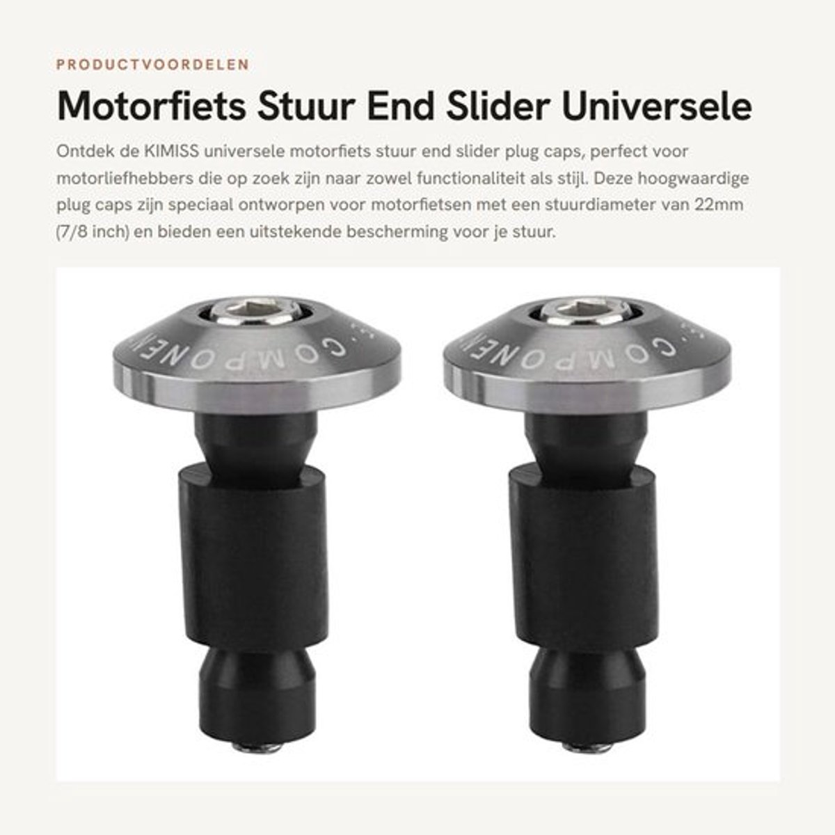 Stuurplug Universeel - 1 Paar - CNC-bewerking - Antislip - Stevig - Duurzaam - Effectieve Bescherming - Stuurkap