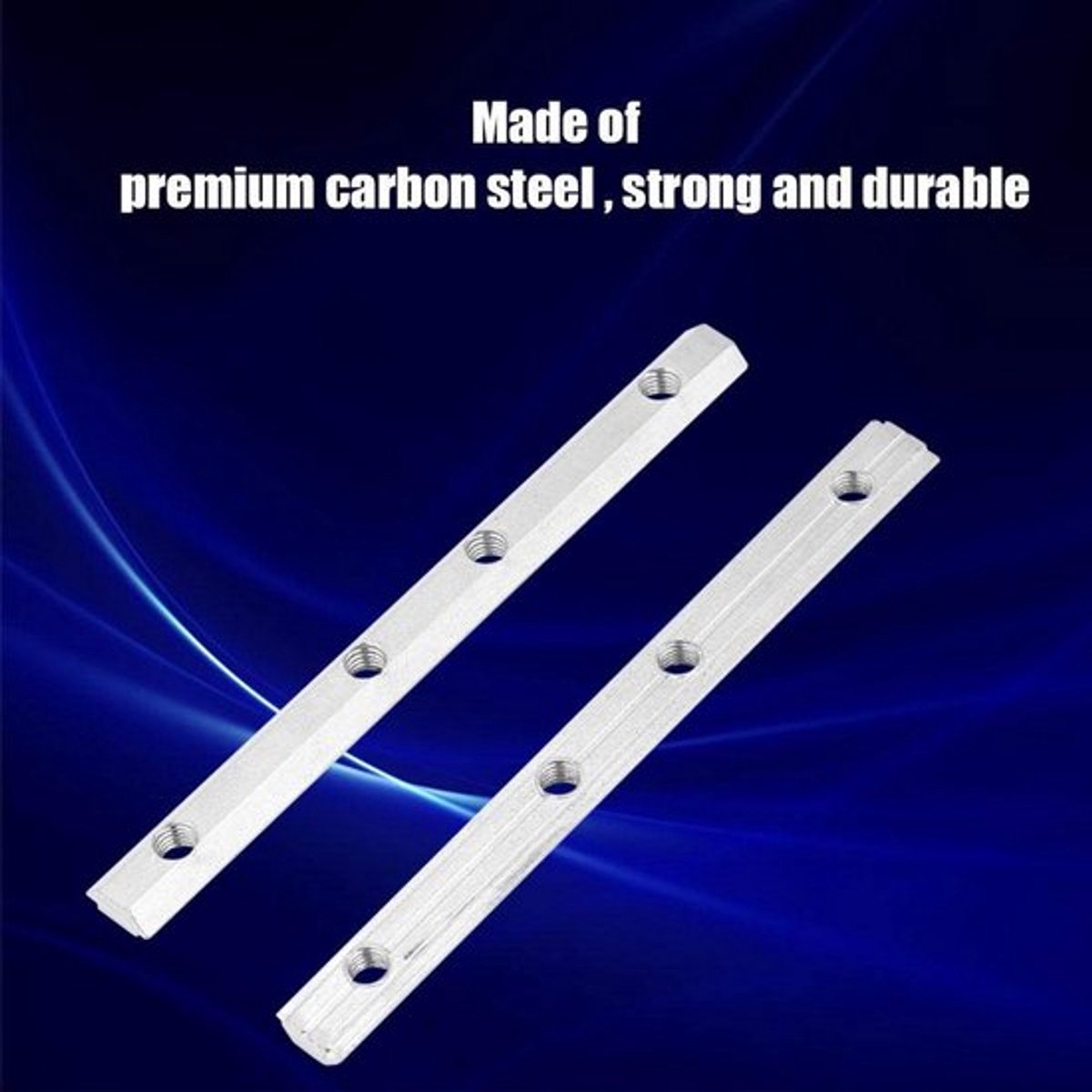 Connecteur Aluminium - Droit - Koolstofstaal - Eenvoudig te installeren - Voor montage - 6 stuks - Slijtvast en corrosiebestendig - Profielverbinder