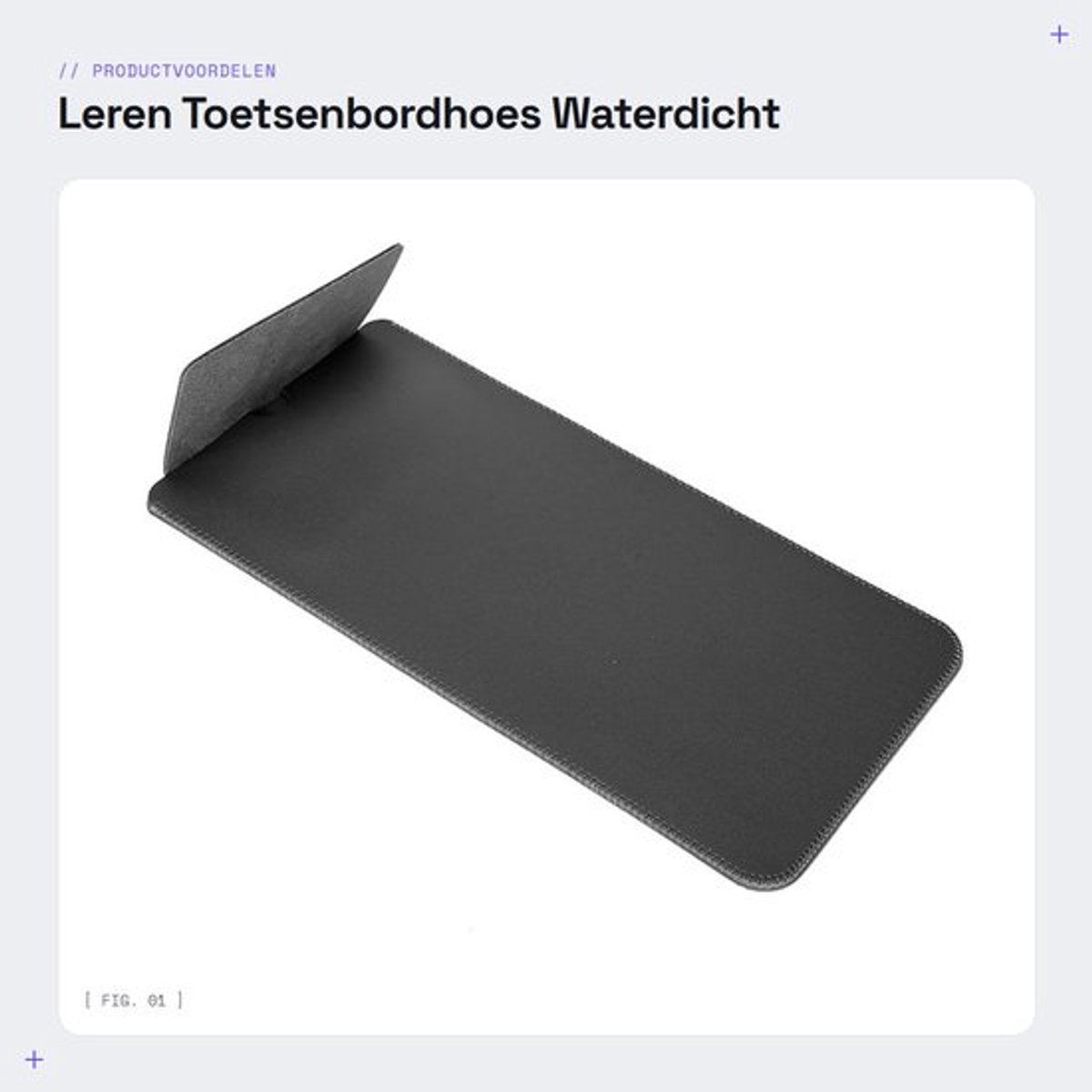 Leren Toetsenbordhoes - Waterdicht - Stofbestendig - Geschikt voor K380 - Slank ontwerp - Ideaal voor onderweg - Bescherming