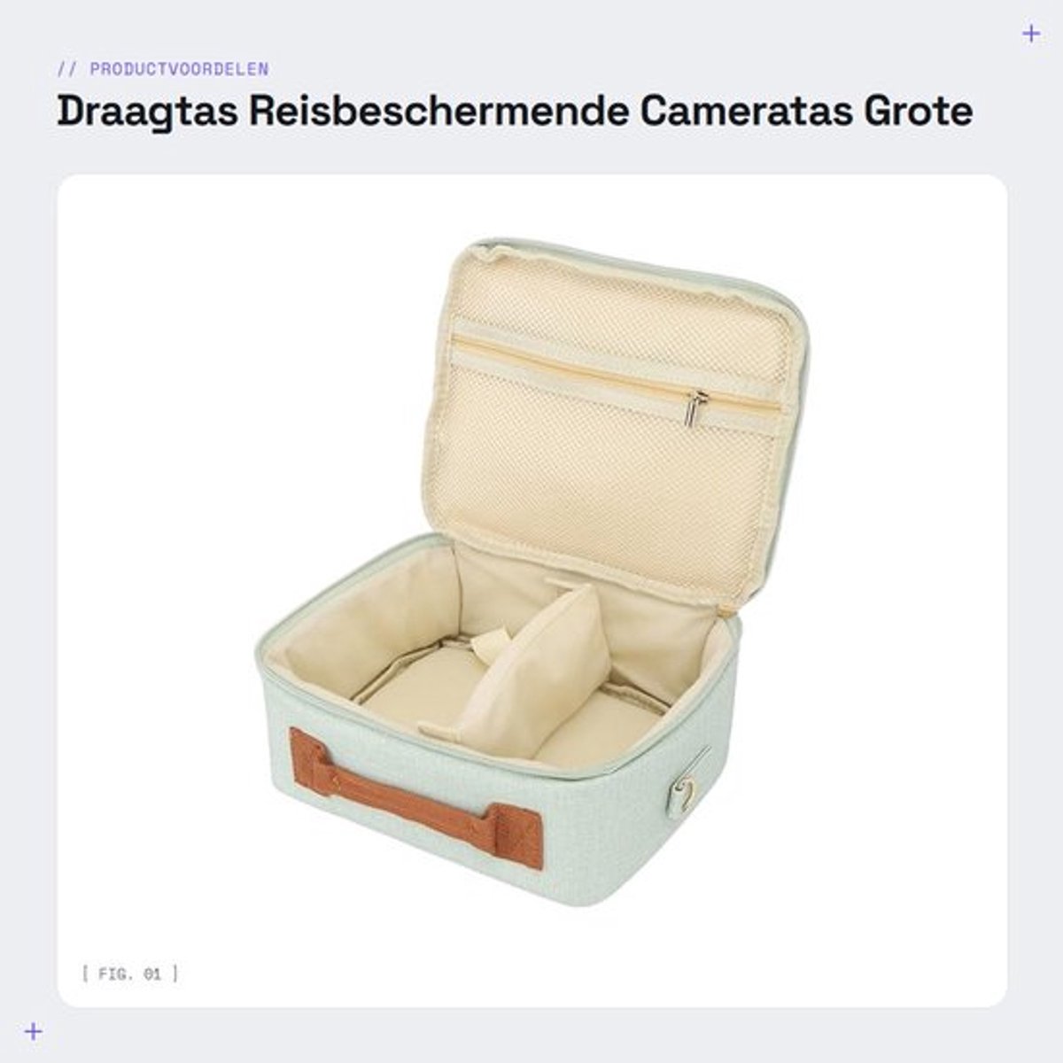 Cameratas Grote Capaciteit - Draagtas - Aanpasbare Ruimte - Schouderriem - Schuimvulling - Geschikt voor CP910 1200 1300 - Camera Tas