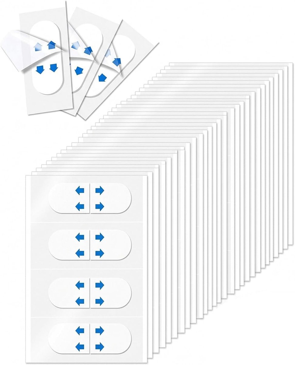 Onzichtbare facelifting-tape 100 stuks - V-lijnspanningseffect - Verberg dubbele kin - ShopVlot