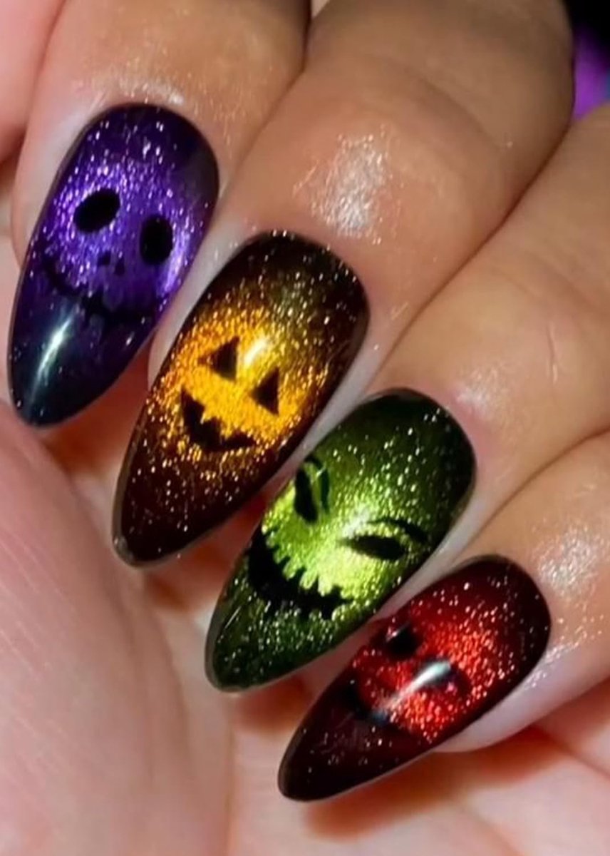Nail film set - 20 stuks zelfklevend - Halloween design - Voor unieke nail art - ShopVlot
