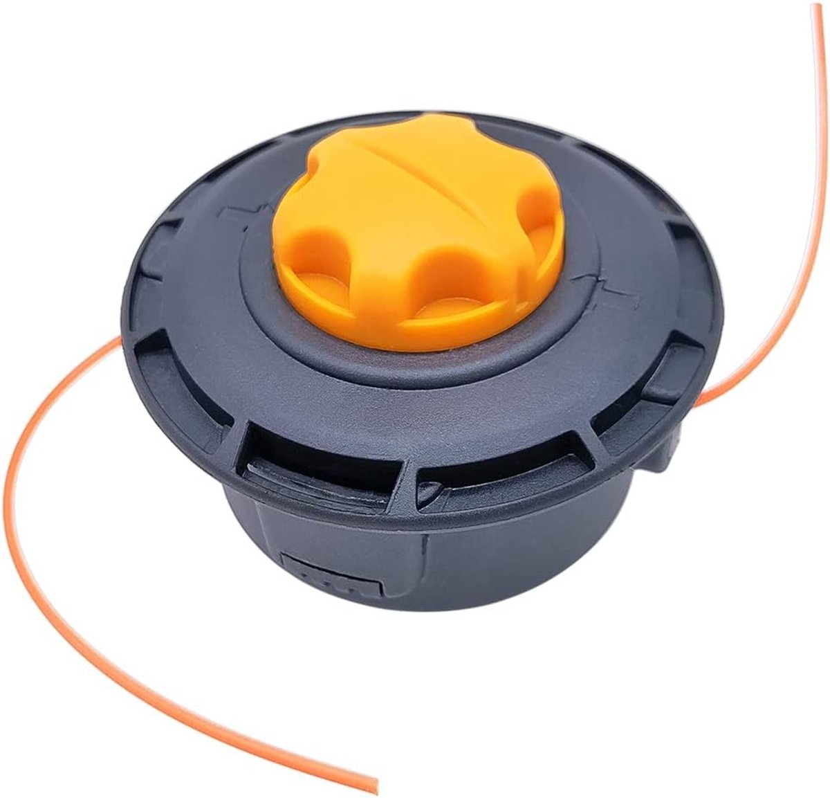 Grastrimmer Kop - Zwart - 12 x 12 x 9,5 cm - Nylon Draadkop met Tip-Automaat - Voor Benzine Bosmaaiers
