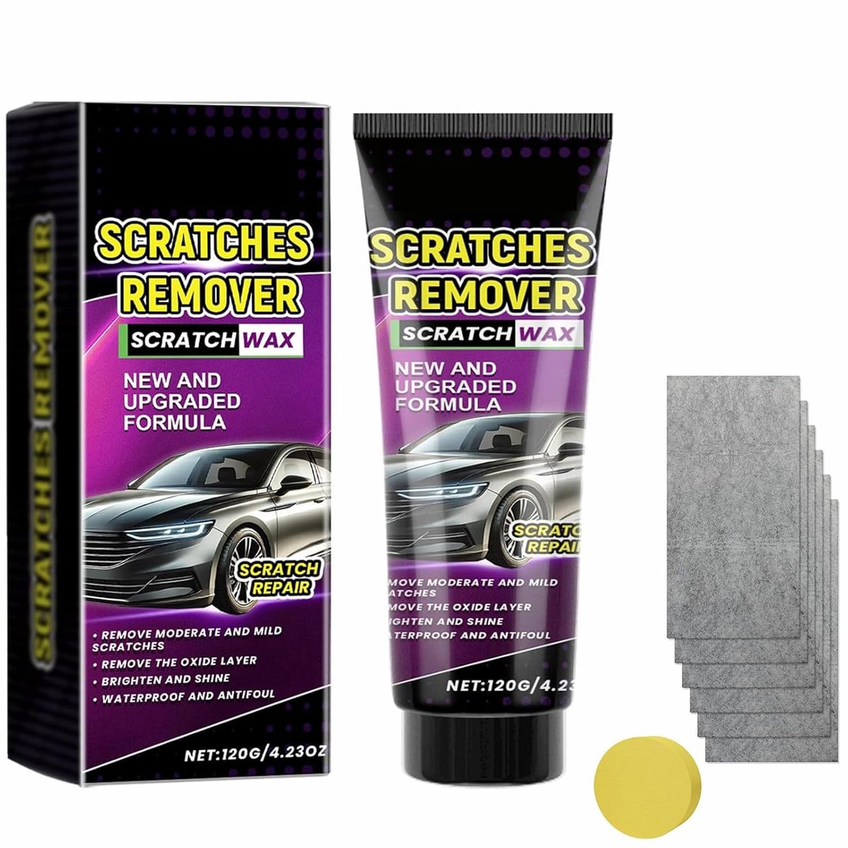 Krassenherstelset 120g - Nano technologie - Voor autolak - Herstel microkrassen - ShopVlot