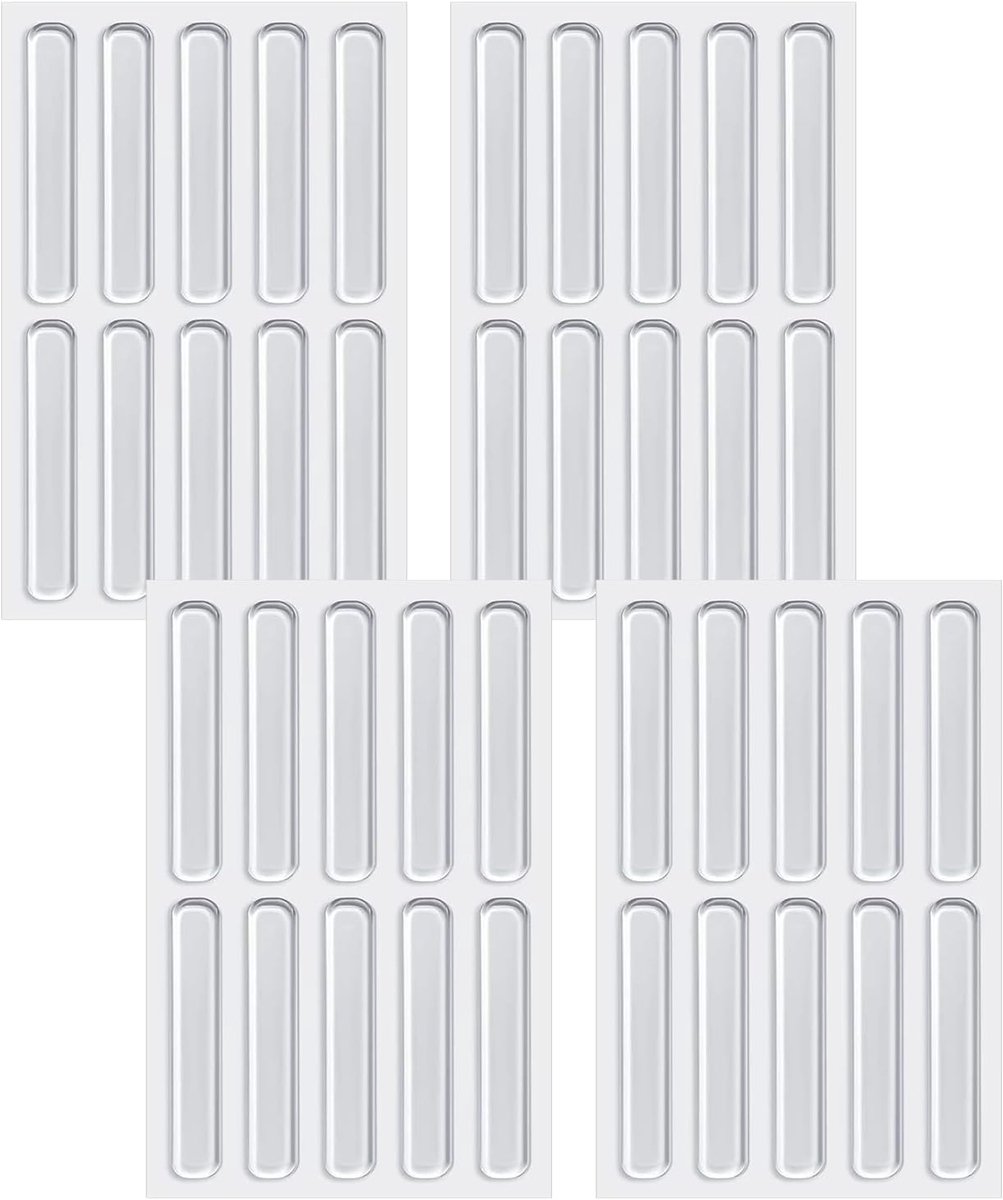 Meubelkappen 6,3 cm - Heldere siliconen plakstrips - Voor kasten en deuren - Beschermt meubels tegen krassen - ShopVlot
