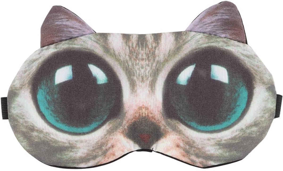 Oogmasker satijn - verstelbare riem - 3D design - ideaal voor ontspanning - ShopVlot
