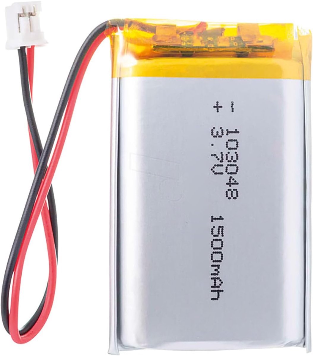 Lipo batterij 103048-3.7 V DC 1500 mAh - 2P-PH aansluiting - overvoltage en kortsluiting bescherming - ShopVlot
