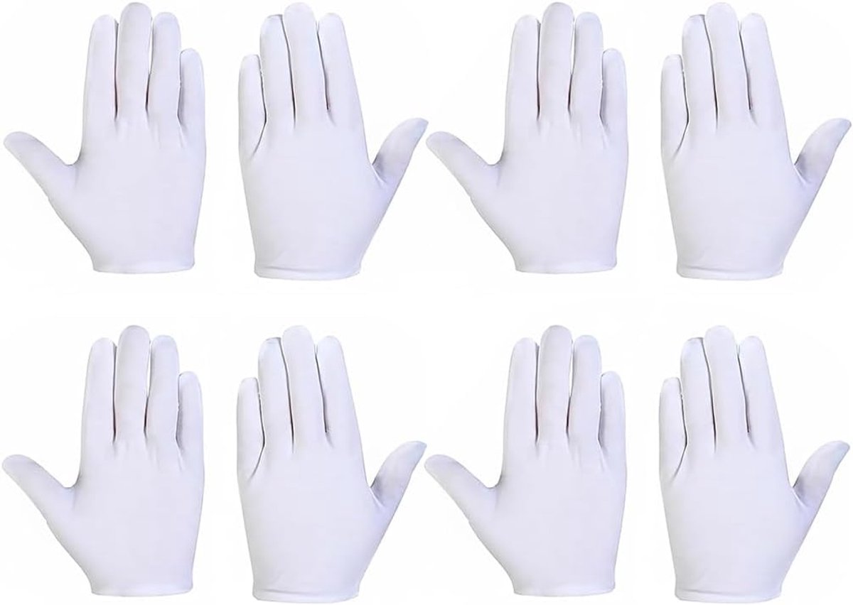 Witte katoenen handschoenen - ultradun - ademend - perfect voor make-up applicatie - ShopVlot