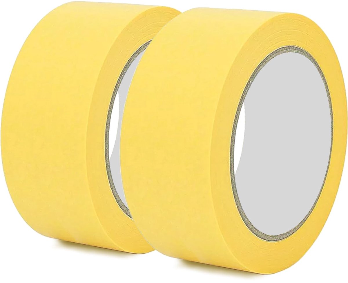 Verf tape 30 mm x 50 m - Gele schilderstape - Hoge viscositeit - Ideaal voor decoratie - ShopVlot