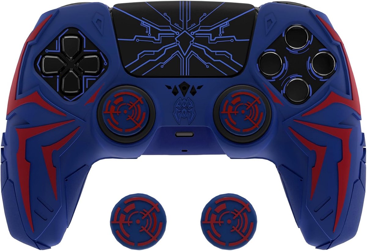 PS5 controller siliconen hoes - cyber spider design - slipvast en schokproof - perfecte grip en bescherming - ShopVlot