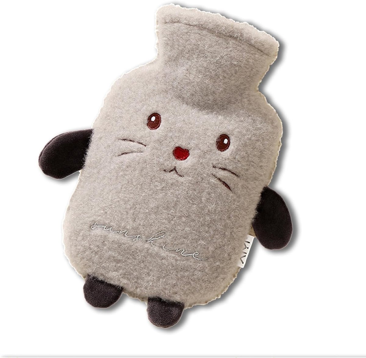 Rubberen Warmwaterkruik met Zachte Pluche Hoes, Ideaal voor Baby's en Kinderen, Comfort en Warmte