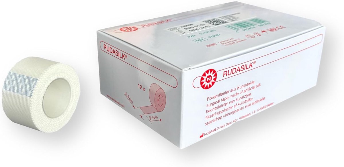 Rudasilk plaster 2,5 cm x 9,14 m 10 rolls - ShopVlot