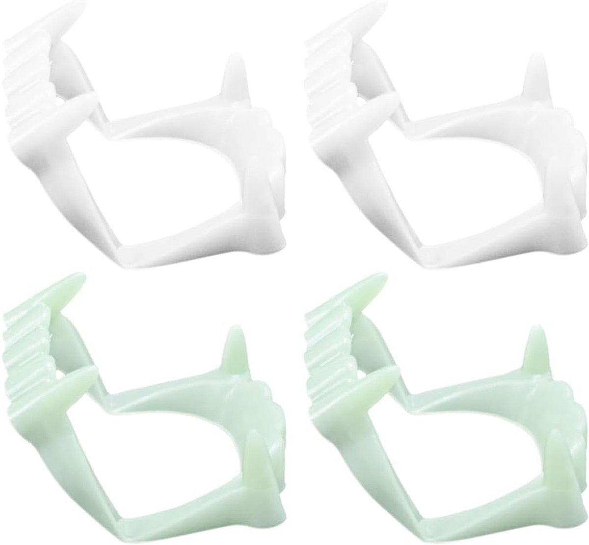 WeddHuis 4 pieces of vampire teeth, Halloween vampire teeth for children, stable and suitable for children, vampire - ShopVlot