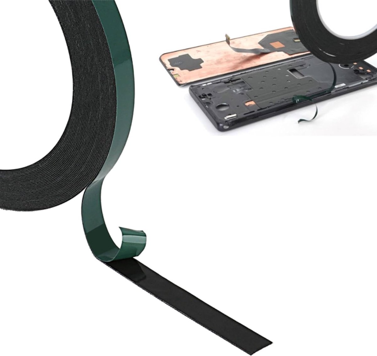 Double Sided Phone Repair Tape, 10m Long and 2mm Wide, Roll Adhesive Foam Tape, LCD Screen Repair Label - ShopVlot