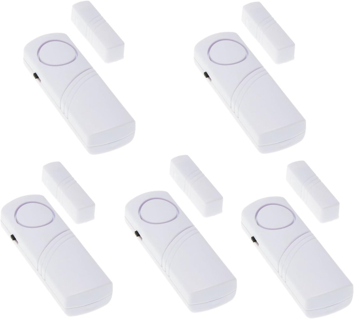 Adapter Universe Alarm System for Windows and Doors, 90 dB Sound Pressure Siren Burglar Protection Set of 5 - ShopVlot