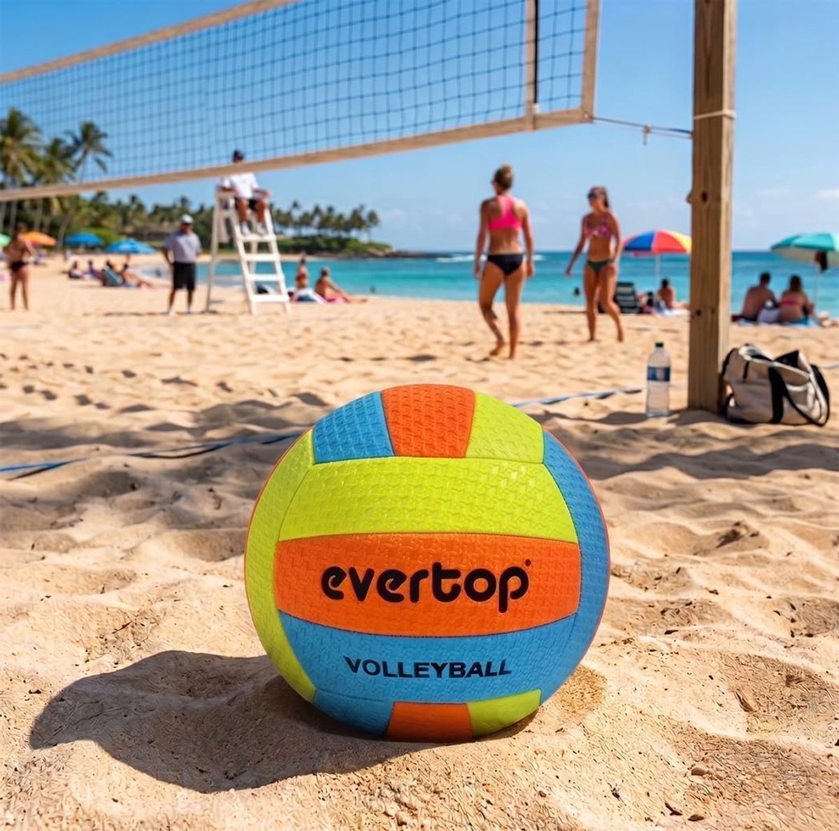 Volleyball/Beach Volleyball, Water Volleyball, for Training or Playing, Size 5 (Multicolor), Red - ShopVlot