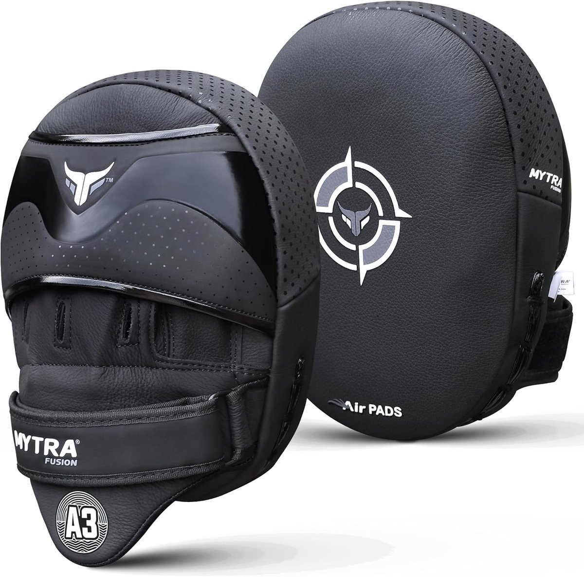 Mytra Fusion Boxing Gloves Genuine Leather Boxing Pads Gloves for MMA Muay Thai Training and Martial Arts Pads - ShopVlot