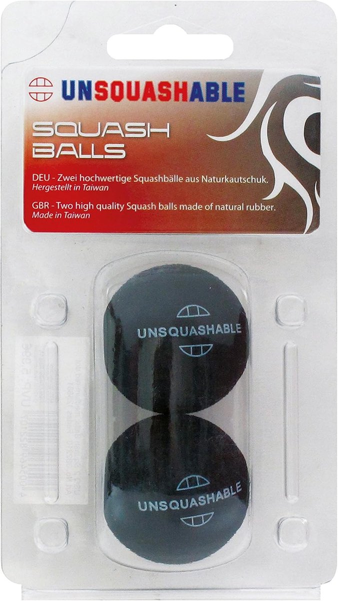 Unsquashable Squash balls, set of 2 or 25 pieces, different speeds to choose (blue, red, yellow, double yellow), very - ShopVlot