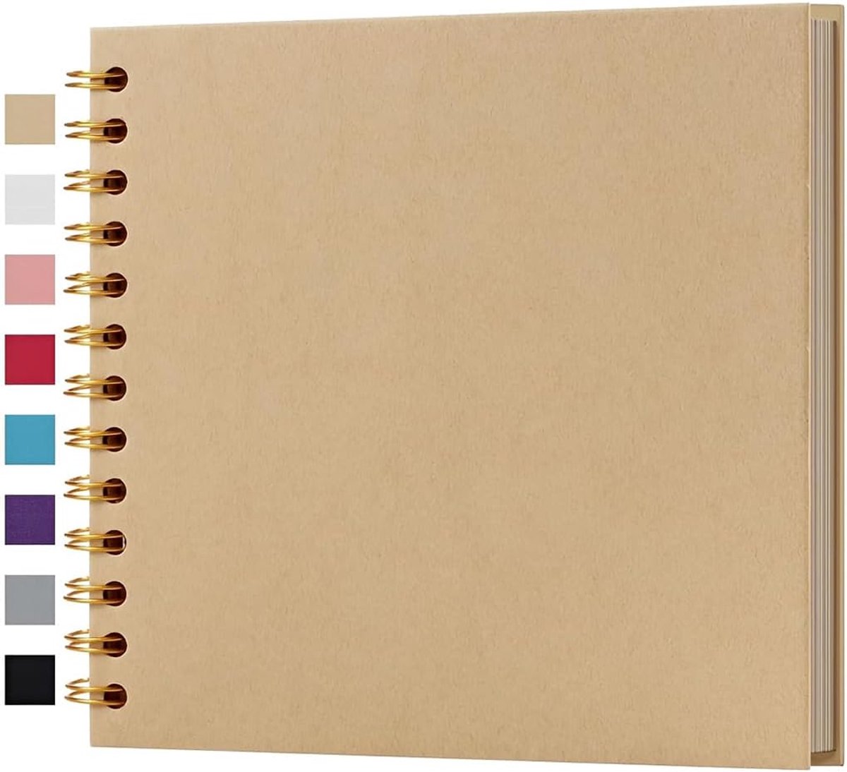 1 scrapbooking notitieboek, doe-het-zelf fotoalbum met spiraalbinding, voor babyalbum, herinneringen, eerste jaar en - ShopVlot