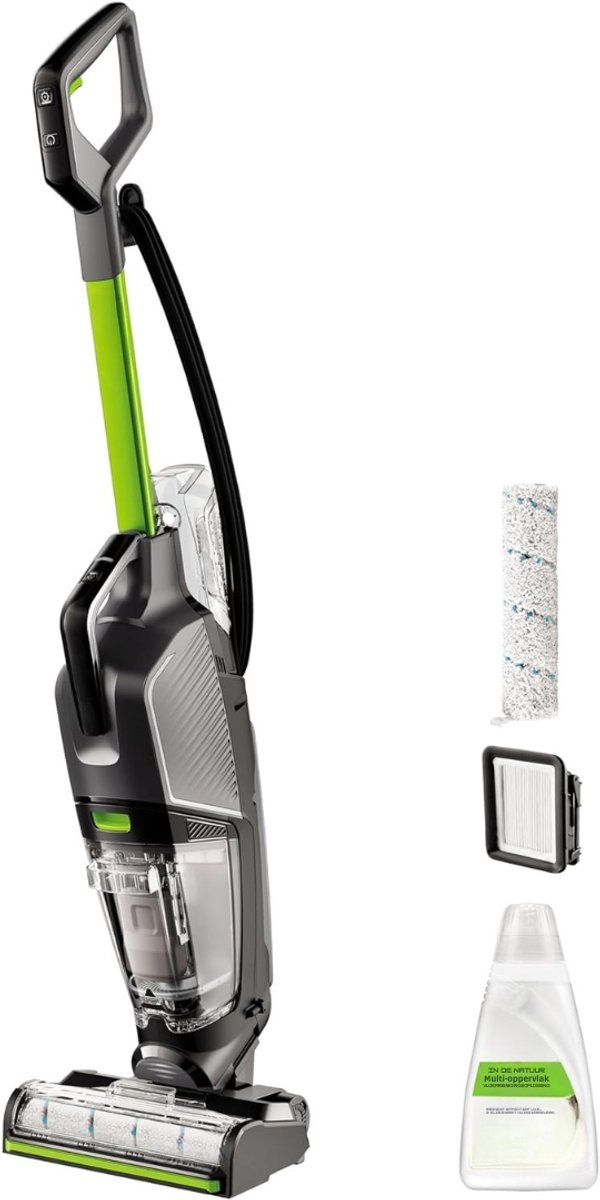 QORA® Steelstofzuiger met snoer - Steelstofzuiger - Stofzuiger - Grijs - ‎25cm x 27cm x 112cm