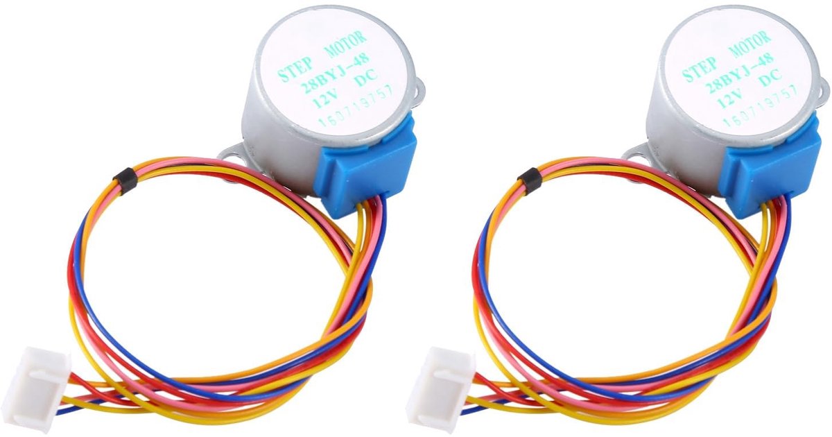 Stepper motor 12V 5 draad - kleine reductiemotor - 28BYJ-48 voor DIY projecten - ideaal voor hobbyisten - ShopVlot