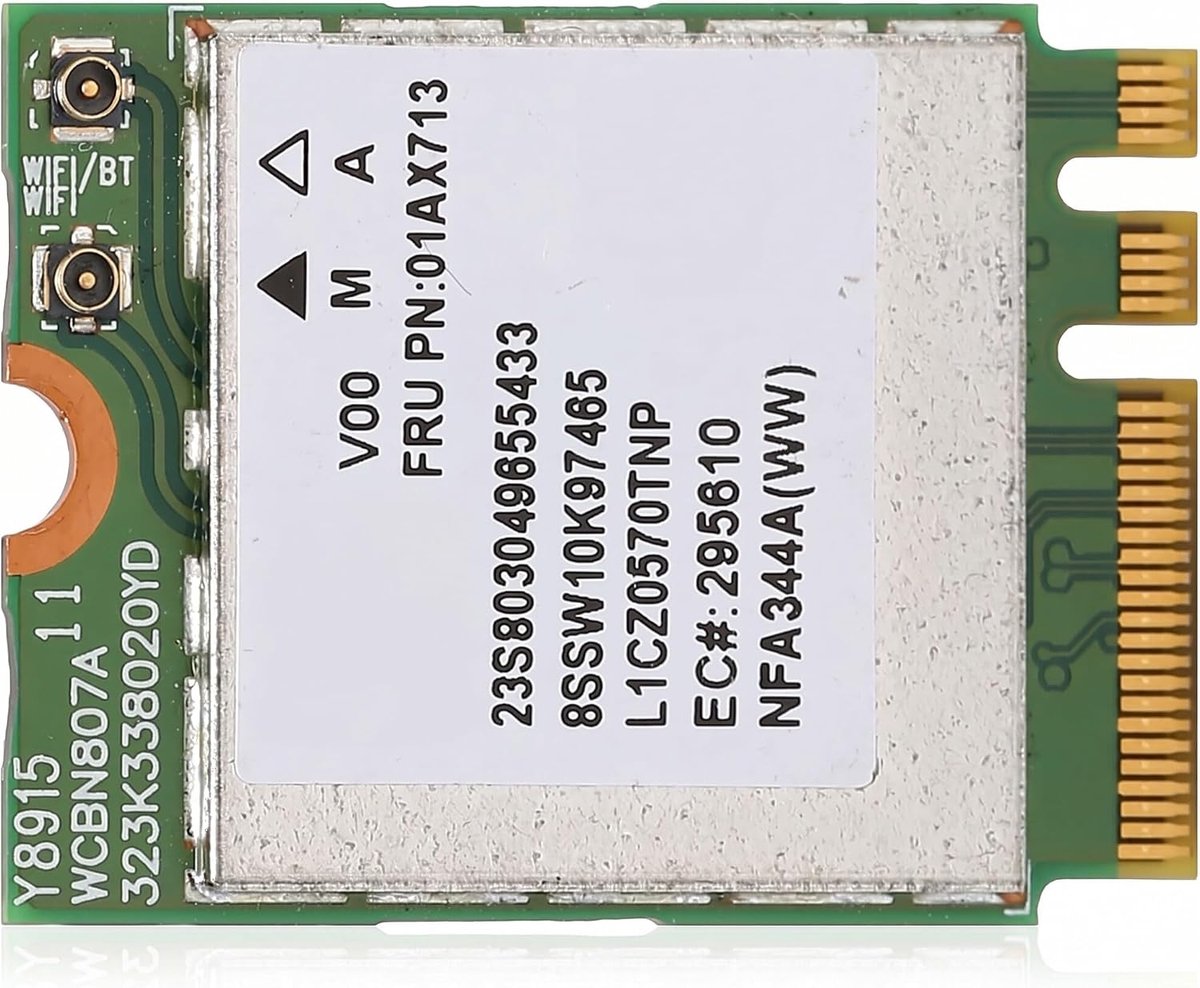 M.2 Wifi kaart 867 Mbps - interne netwerkadapter - plug and play - snel en efficiënt - ShopVlot