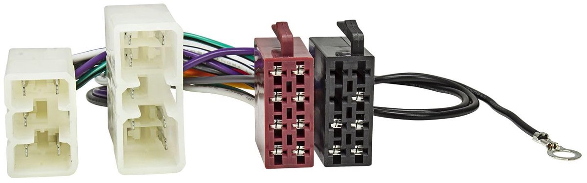 radio adapter kabel - 16-polige ISO standaard - geschikt voor Mitsubishi Colt en Lancer tot 1996 - eenvoudig aansluiten - ShopVlot
