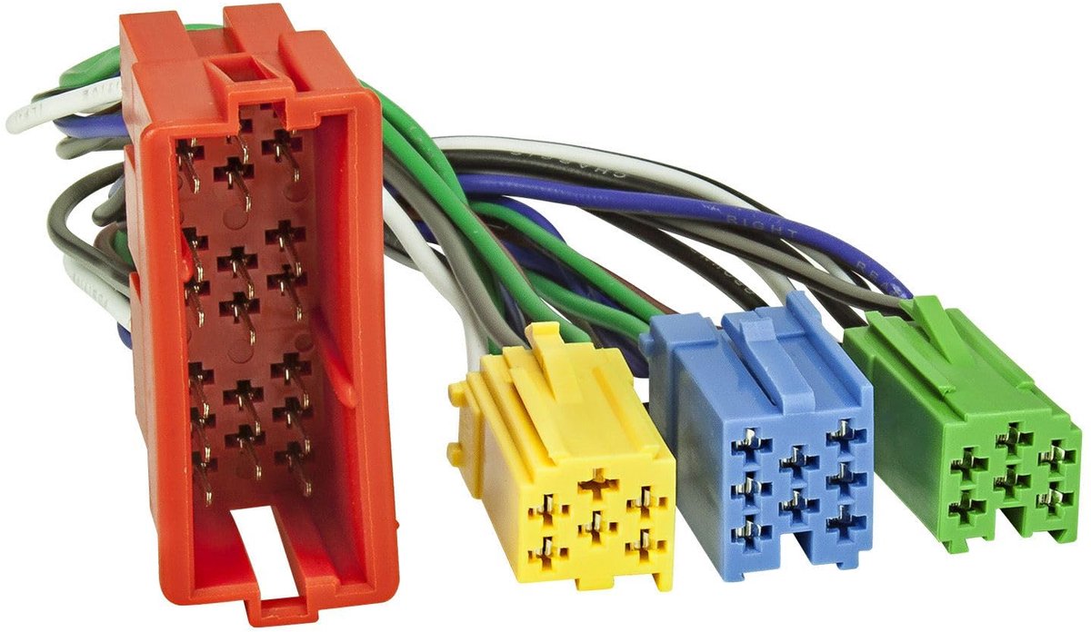 Mini ISO verlengkabel - 20-pins - geschikt voor Audi, Skoda, Seat - eenvoudig te installeren - ShopVlot