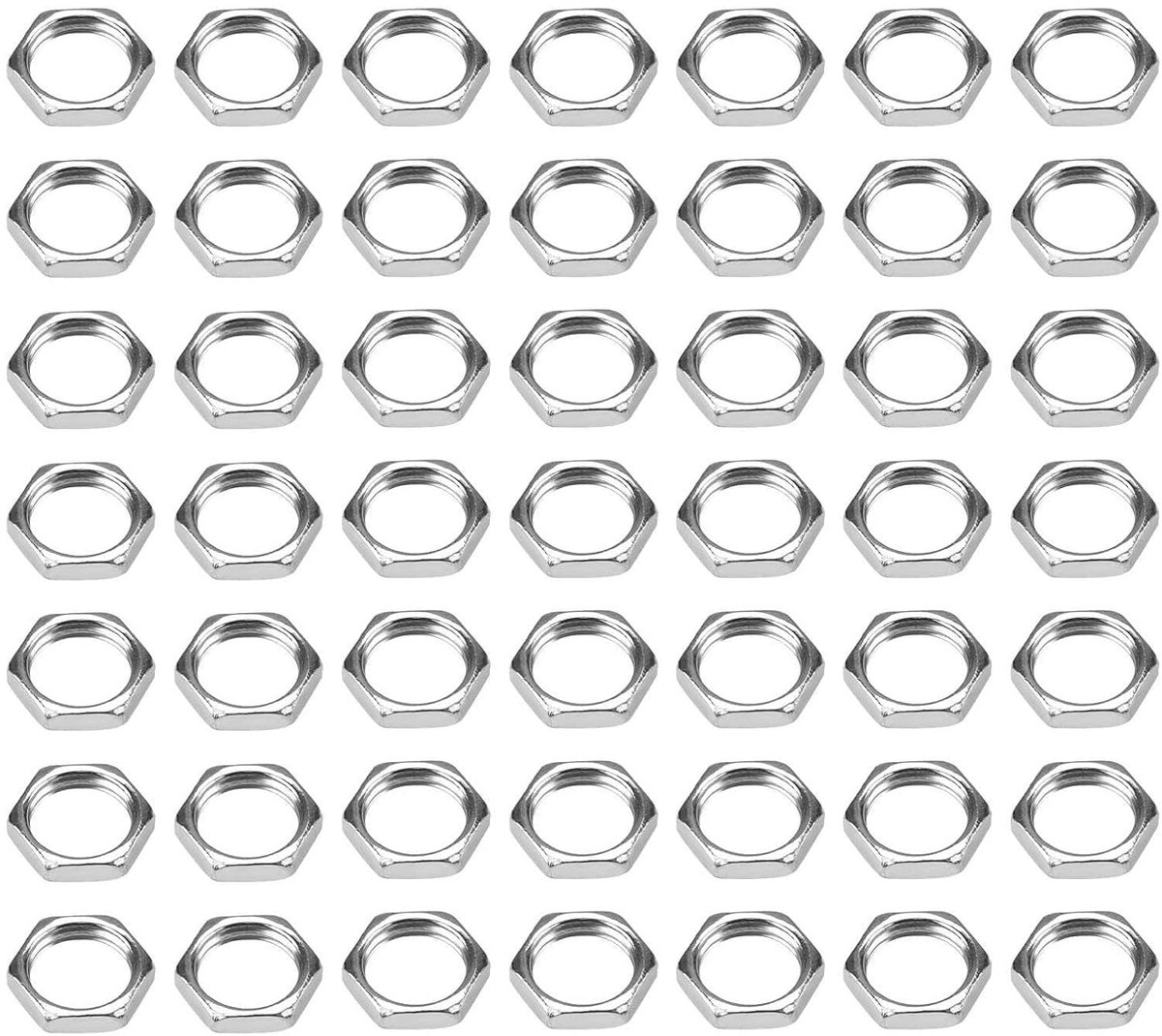 Moeren M10 x 1 SW12 - 50 stuks - Verzinkt - Ideaal voor DIY-projecten - ShopVlot