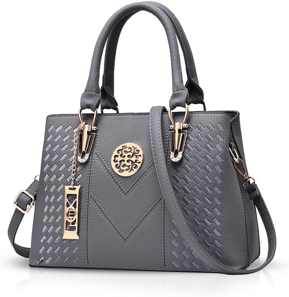 Dames handtas elegant - schoudertas PU leer - klassiek design - ideaal voor werk - ShopVlot