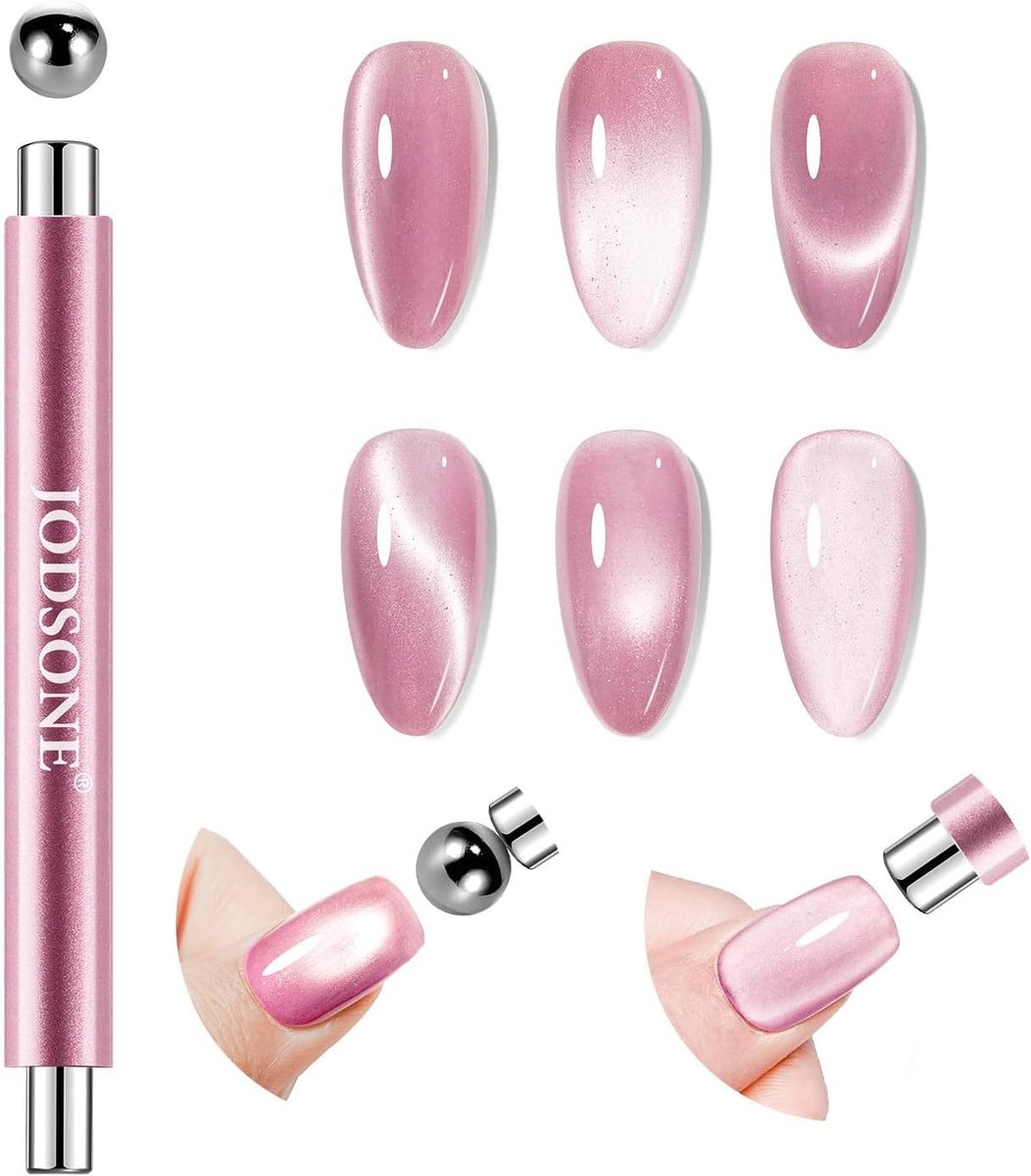 Kattenoog nagelmagneetstift 3-in-1 - sterke nagelmagneet - verschillende effecten - voor gellak - ShopVlot
