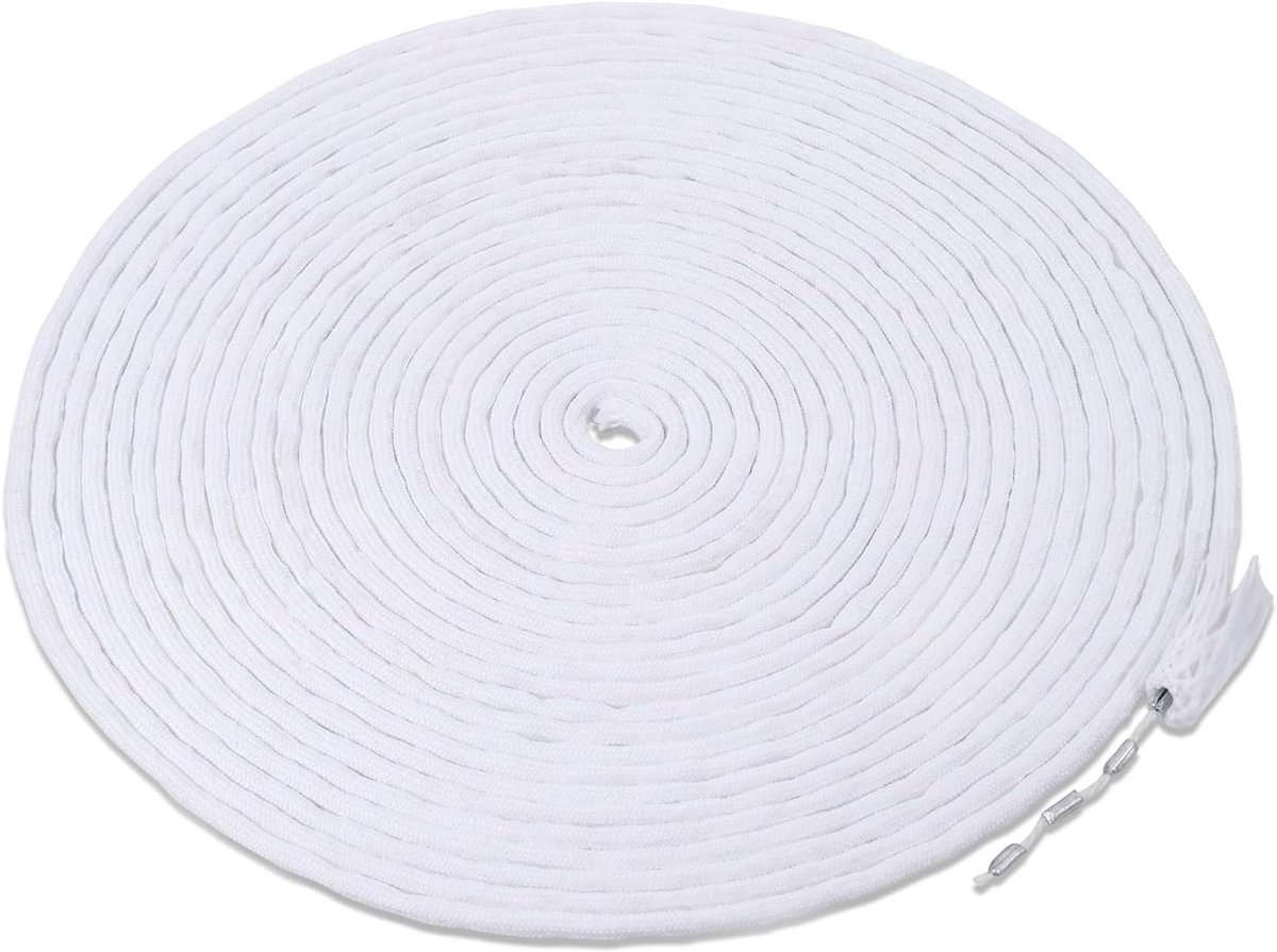 Zware gordijngewicht tape 10m - 50g lood ketting - voor gordijnen en stoffen - stabiliseert en voorkomt fladderen - ShopVlot