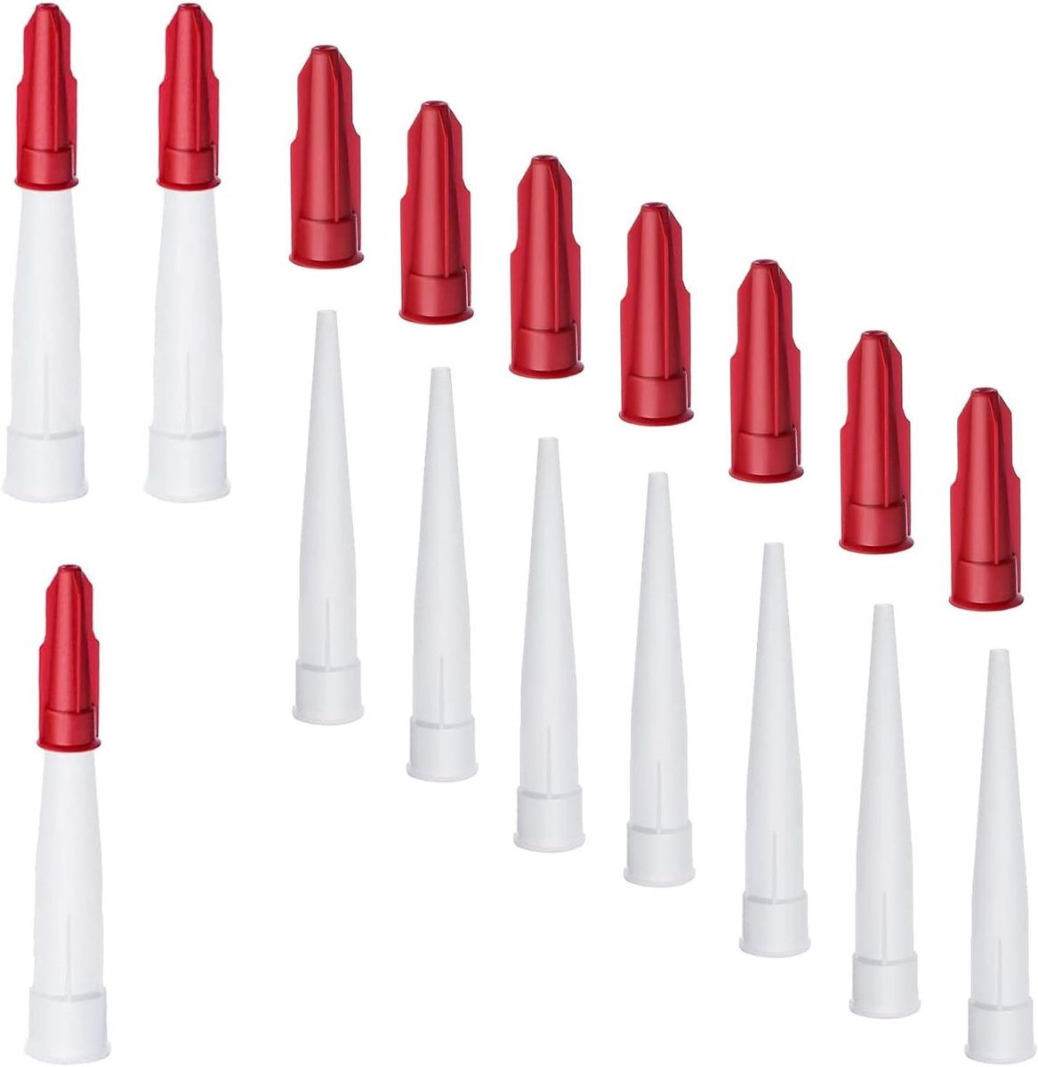 10pcs Resealable Cartridge Tips, Silicone Cartridges, Nozzle, Household Glue Sealant Tools, Cartridge Gun - ShopVlot