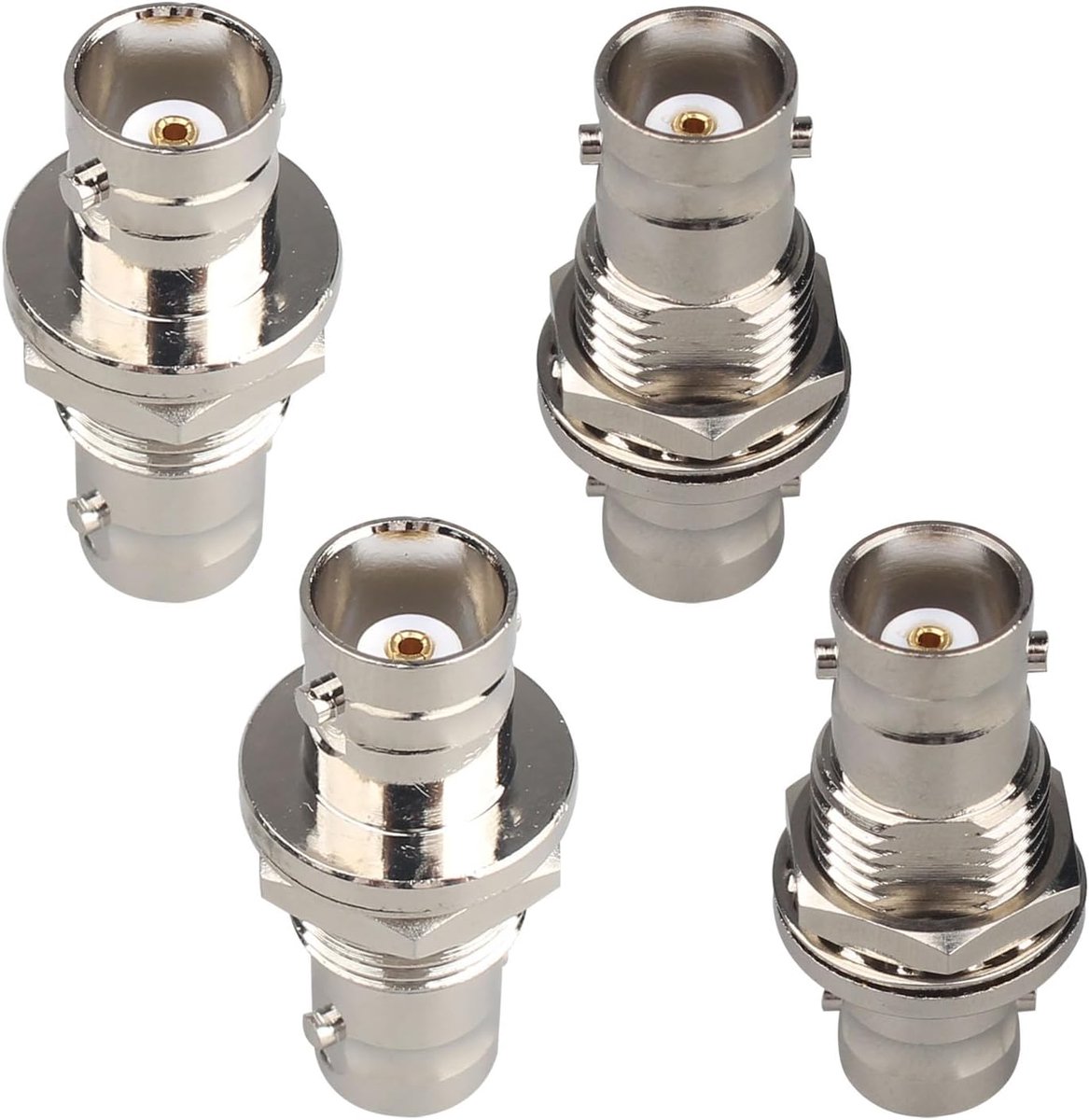 4 x BNC bus to BNC jack, 50 ohm adapter, compatible with antennas for coaxial extension cable, CCTV camera - ShopVlot