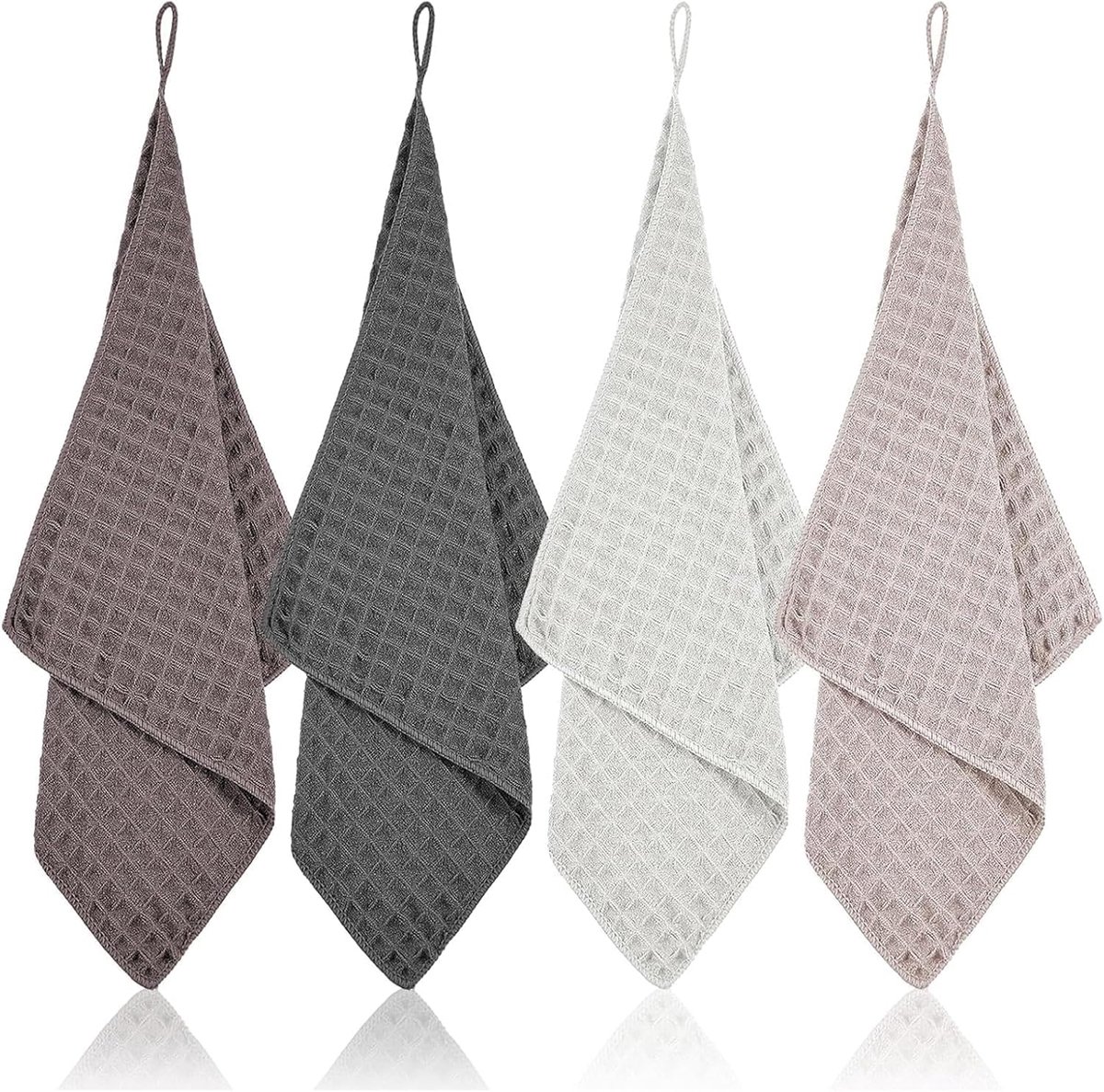 4 stuks microvezeldoeken Barista-doek, 30 x 30 cm, microvezeldoeken voor zeefdragermachine, herbruikbare absorberende - ShopVlot