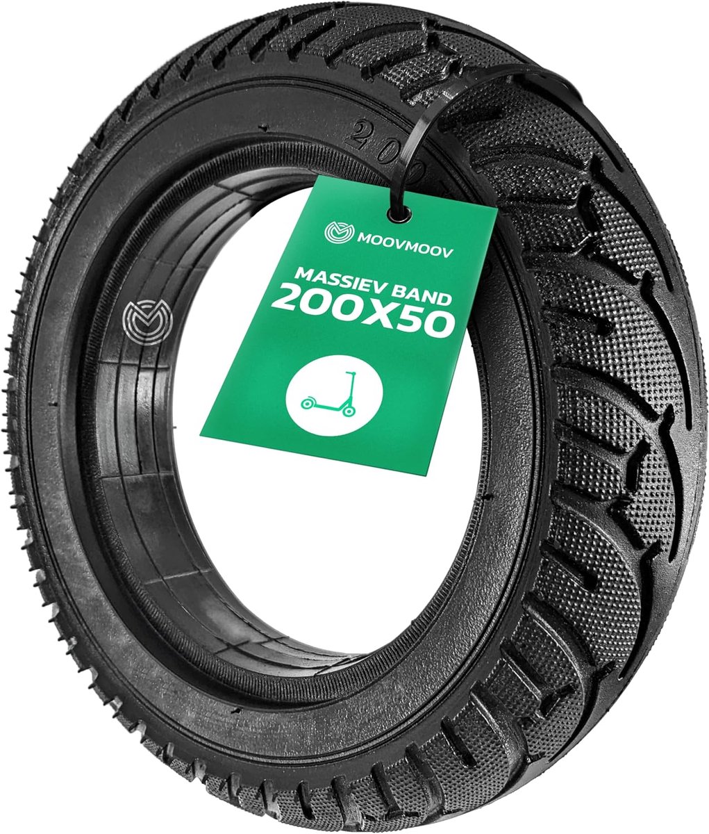 MOOVMOOV Rubber Tyres, 200 x 50 cm, Compatible with E-twow Front Wheel and Speedway Mini 4 Pro Rear Wheel, Unique 200 - ShopVlot