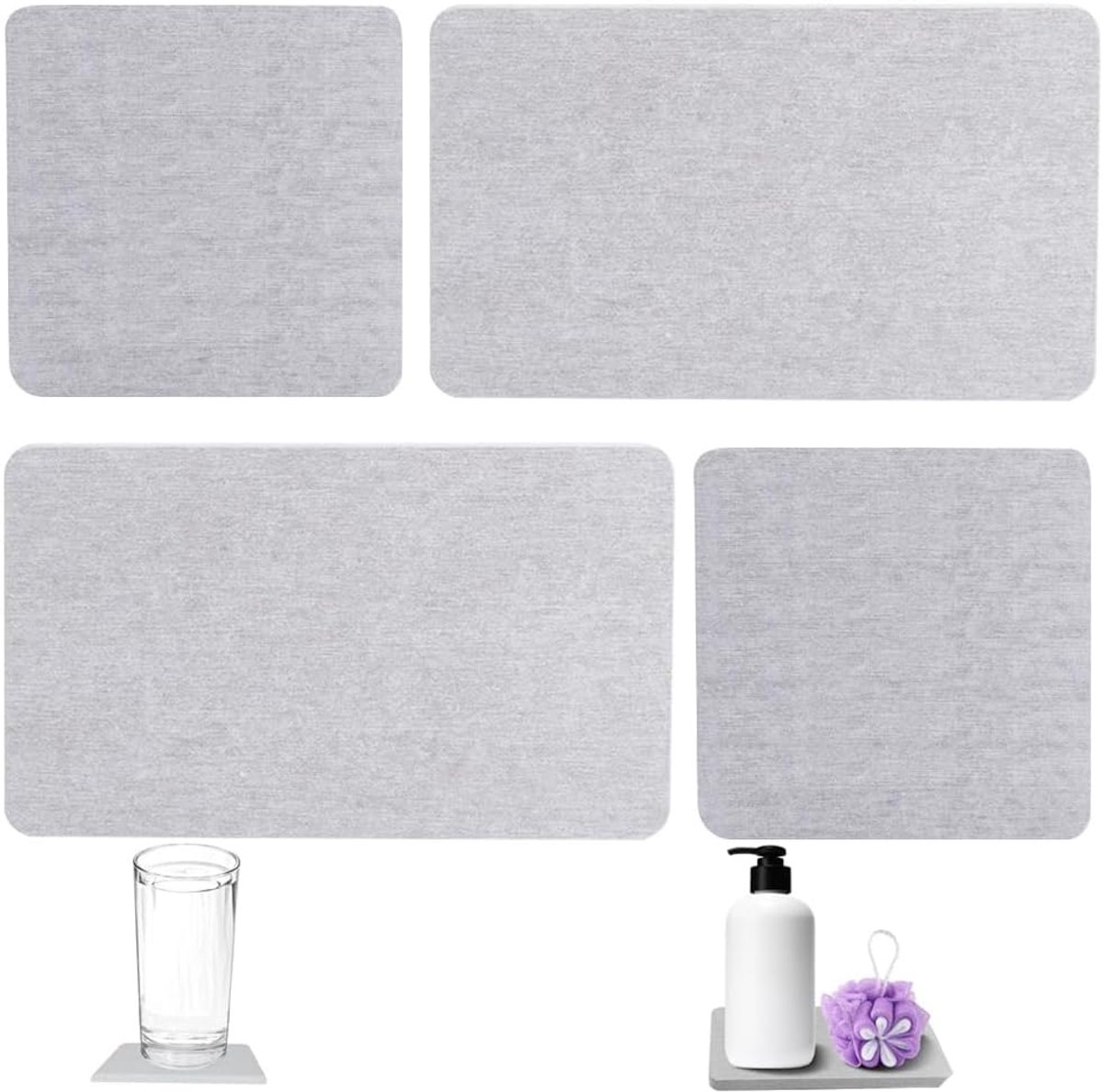 Water Absorbing Diatomaceous Earth Coasters, Water Absorbing Stone Bowl for Sink, Dieselguur, Earth Soap Dish, Used - ShopVlot