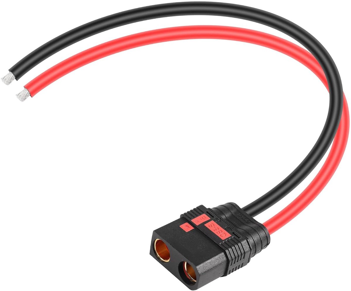 CERRXIAN 8AWG QS8-S anti-spark power cable, QS8-S bus cable is suitable or RC Car Plant Agriculture Drone-0.3M - ShopVlot