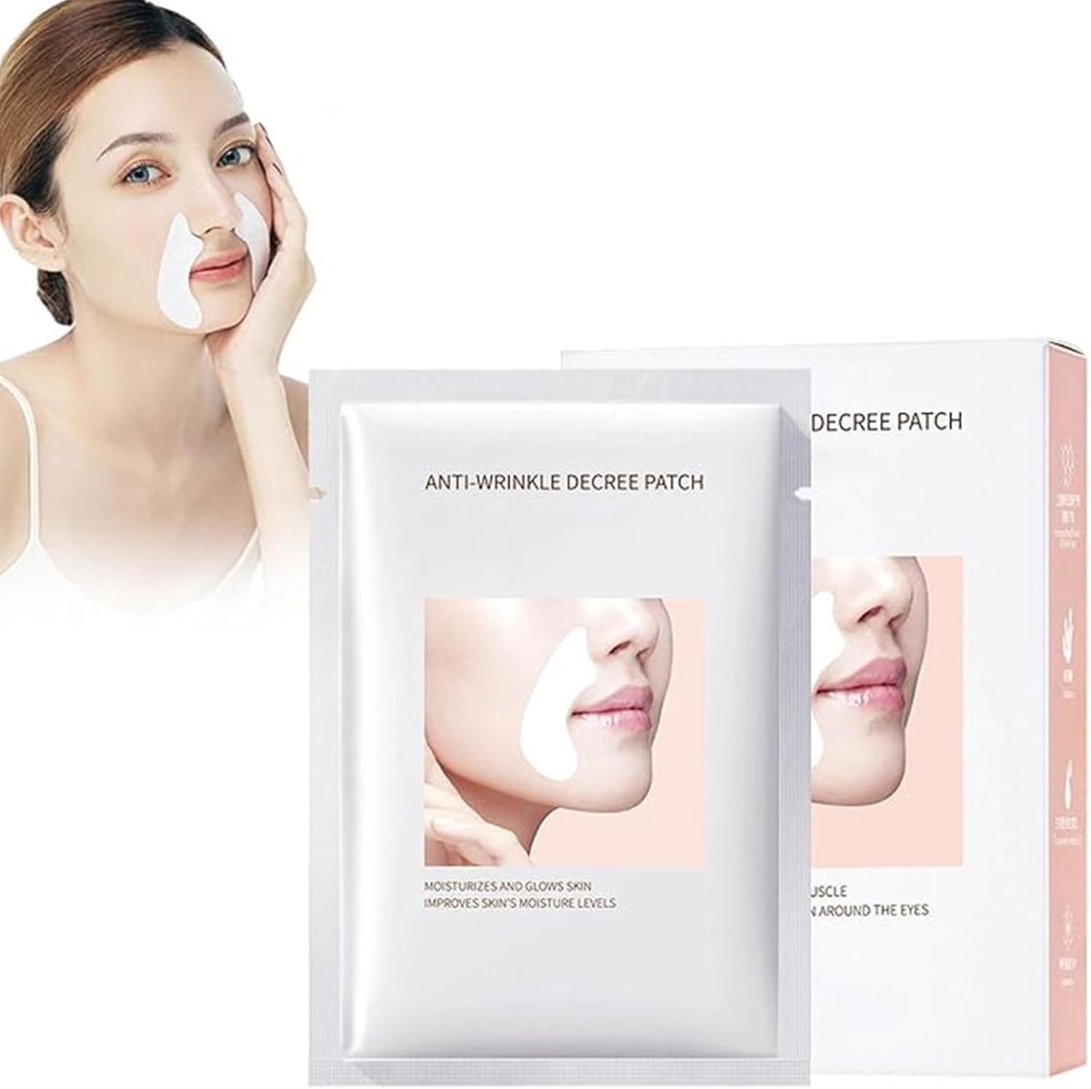 Light-textured gel nasolabial patch - ShopVlot
