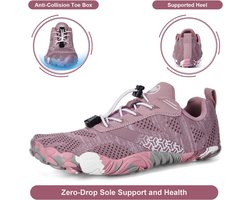 Barefoot Shoes Men Womens Walking Barefoot Shoes for Women Quick Dry Lightweight Water Shoes Non-slip Wide Toe Aqua - ShopVlot